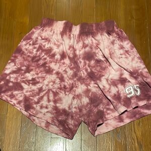 Tie-Dye Shorts with 95 Print